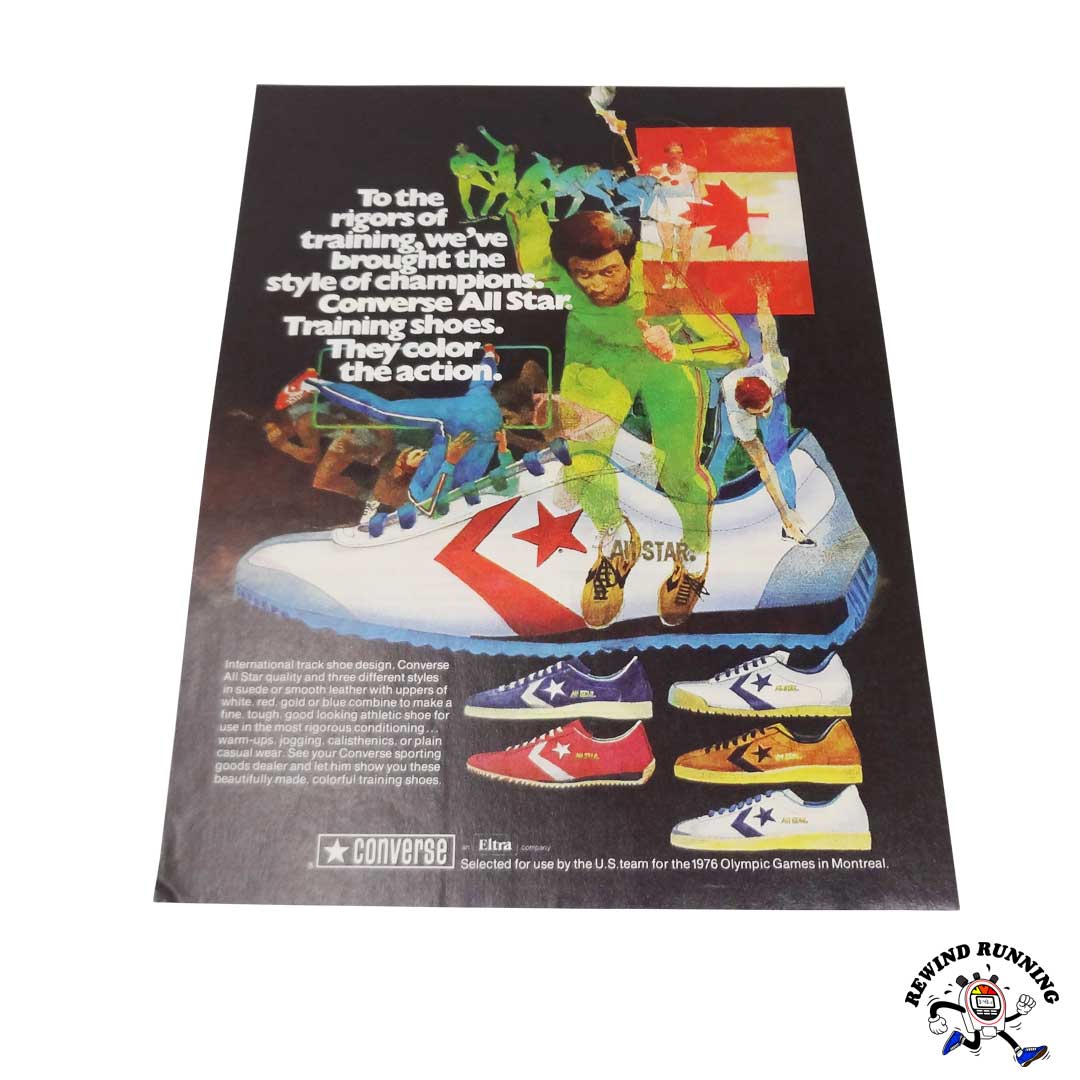 Converse All Star Training Shoes 1976 Olympics vintage sneakers ad