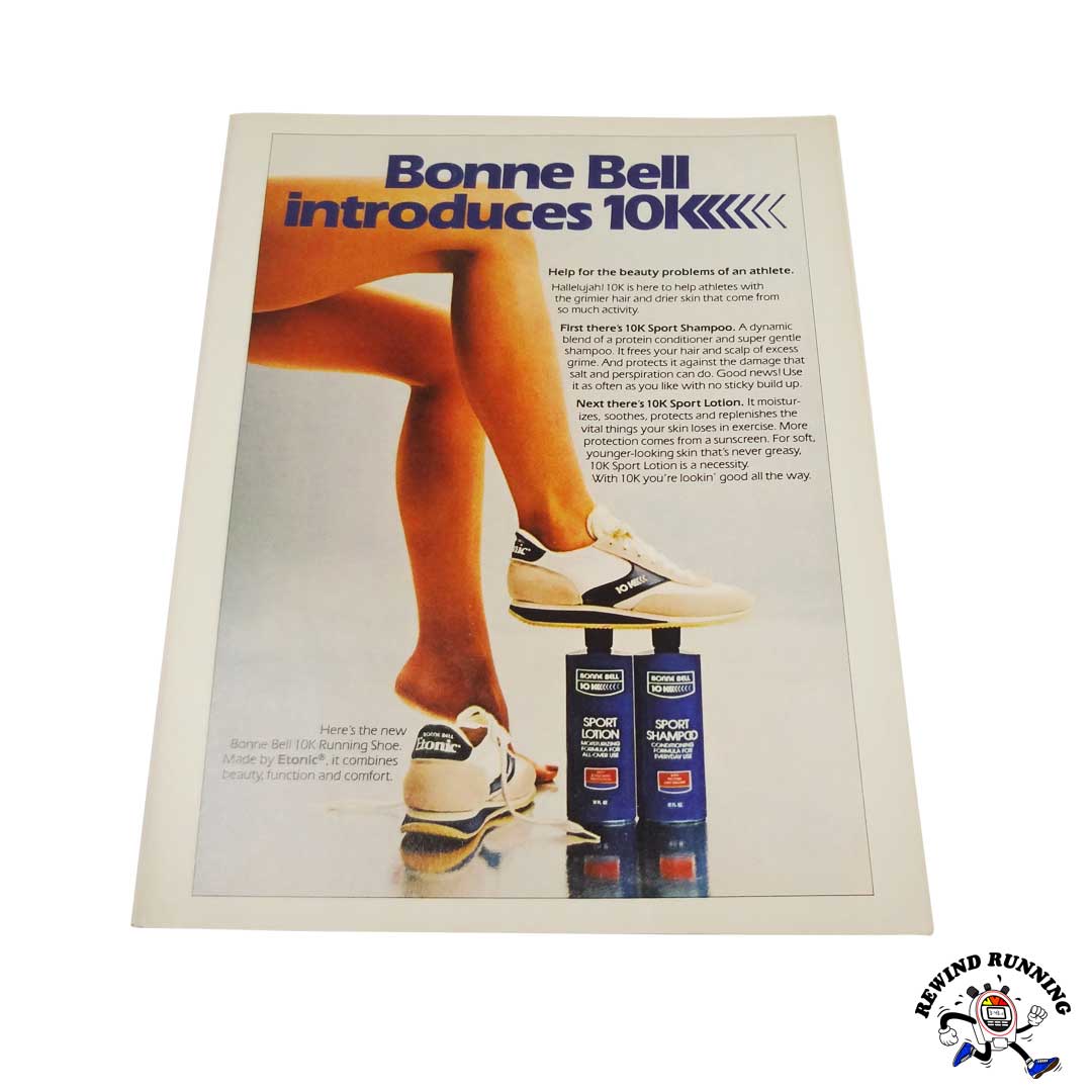 Etonic Bonne Bell 10K and Osaga running shoes 1980 vintage sneaker ad