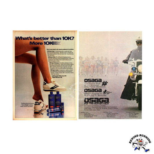 Etonic Bonne Bell 10K and Osaga running shoes 1980 vintage sneaker ad
