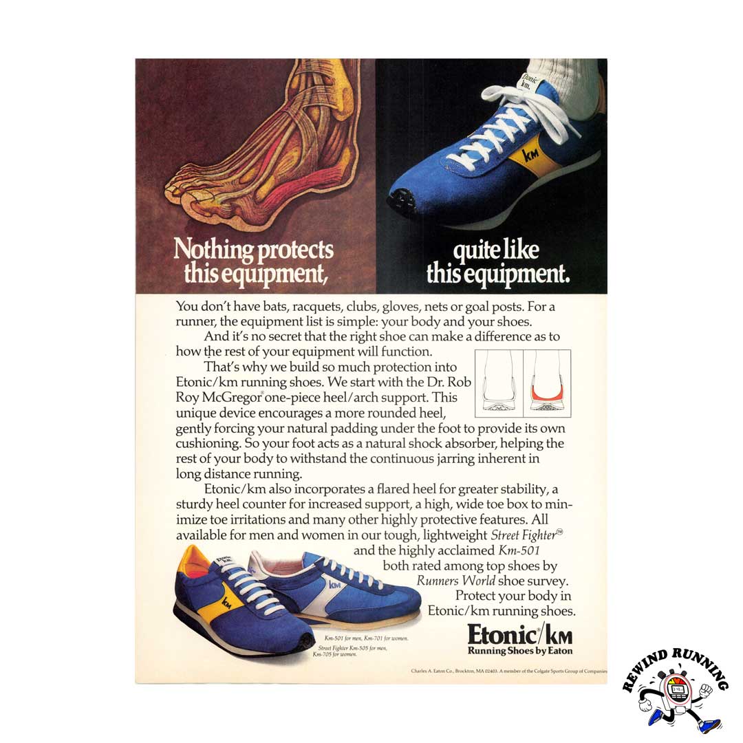 Etonic Km 1970s vintage sneaker ad