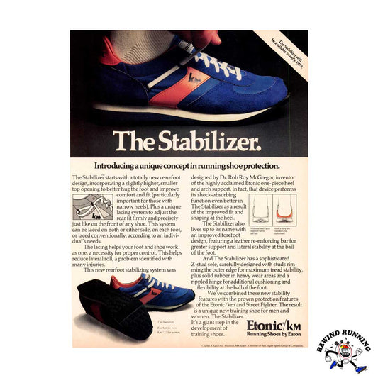Etonic Stabilizer 1978 vintage sneakers ad