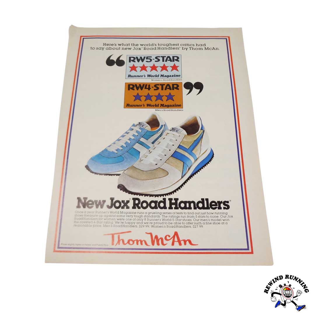 Jox ‘Road Handlers’ 1980 running shoes vintage sneaker ad