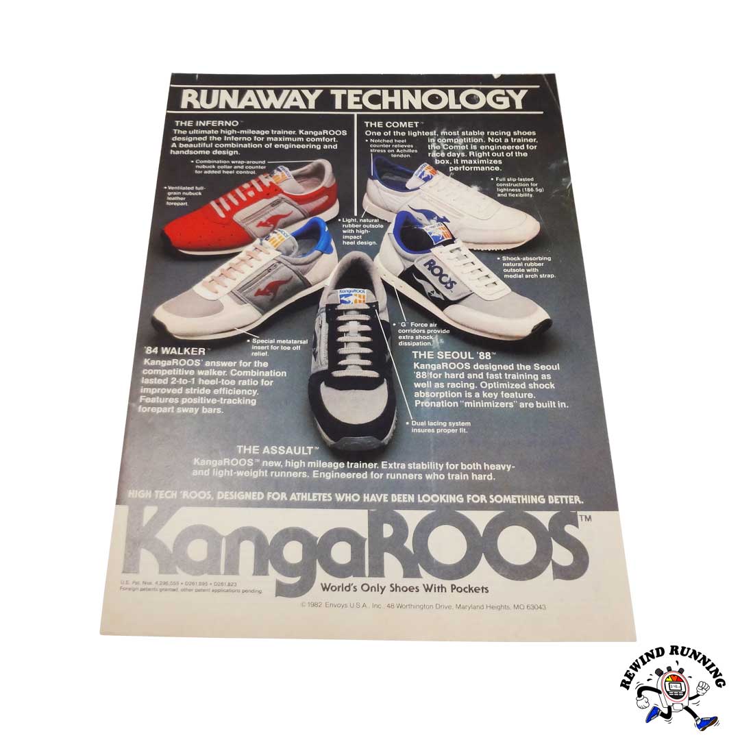 KangaROOS vintage sneaker ad from 1982