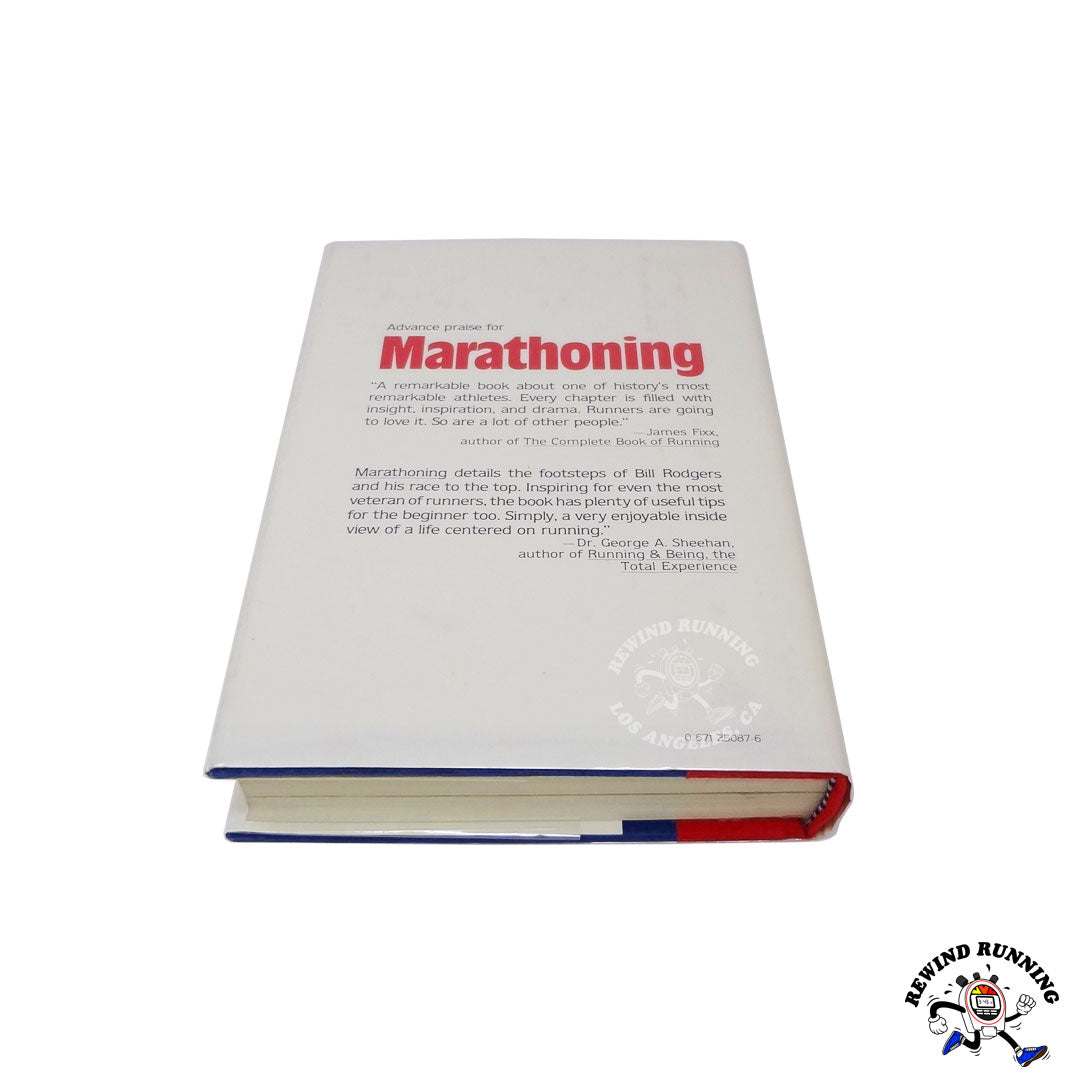 MARATHONING Hardcover Vintage Book by Bill Rodgers
