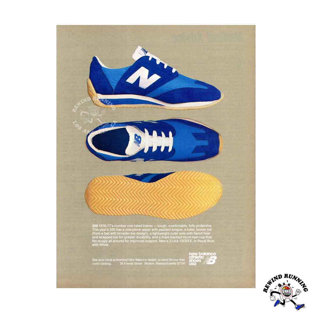 New Balance 320 trainer 1978 vintage sneaker ad