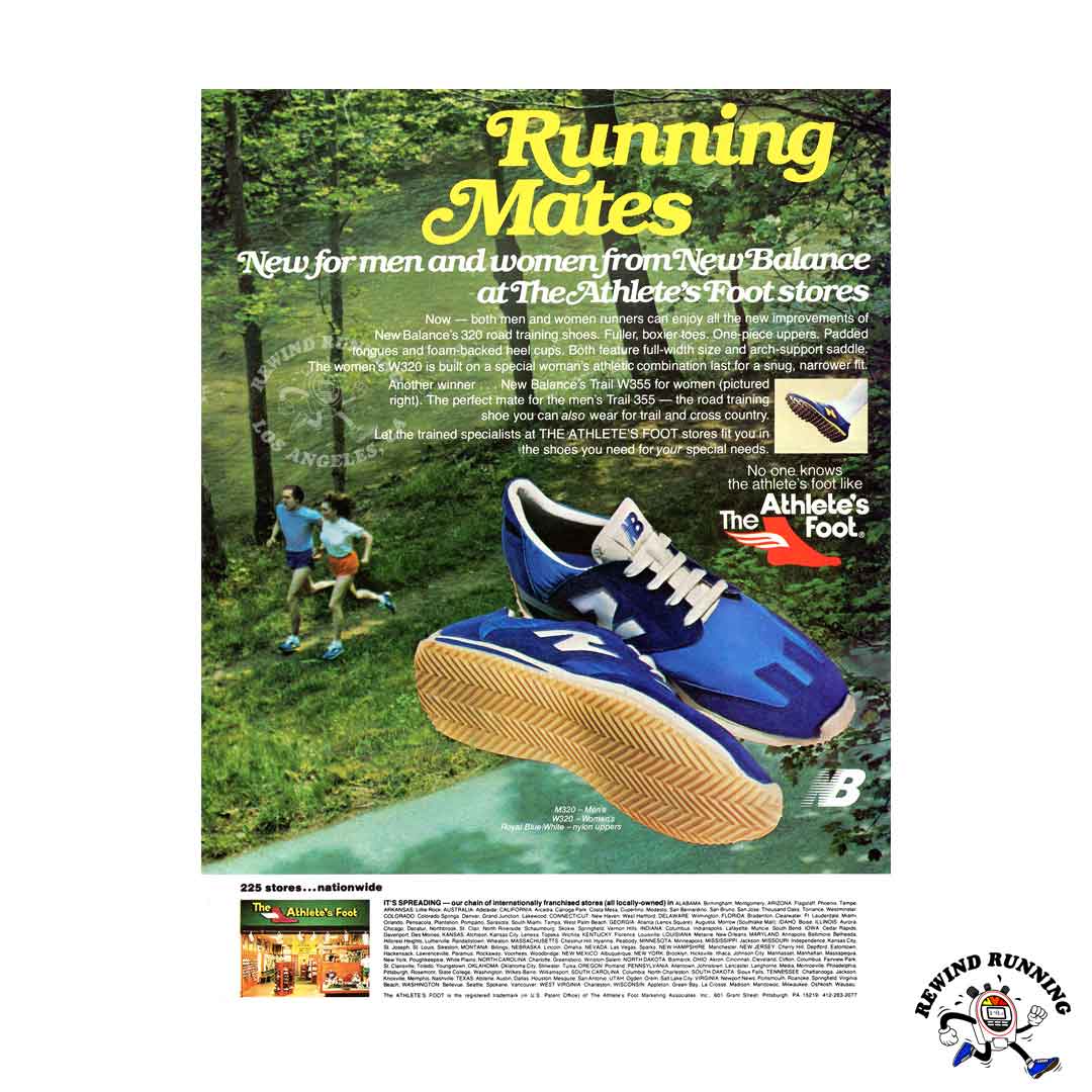 New Balance 320 The Athlete’s Foot ‘Running Mates’ vintage sneaker ad