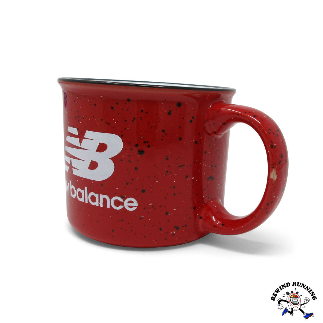 New Balance NB Logo Vintage Camper Speckled Coffee Mug Side View