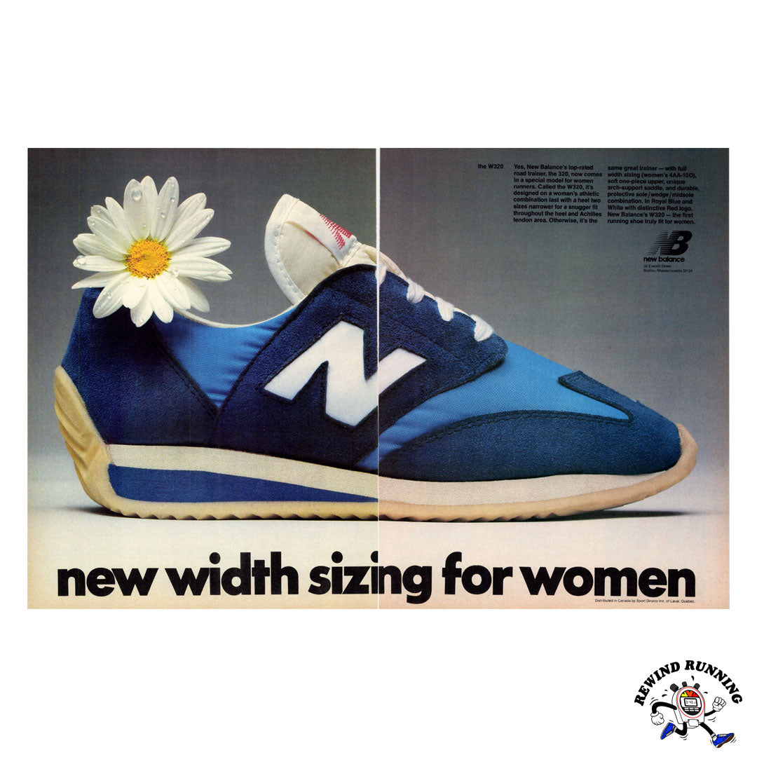 New Balance W320 trainer 1978 Women's vintage sneaker ad – Rewind Running™