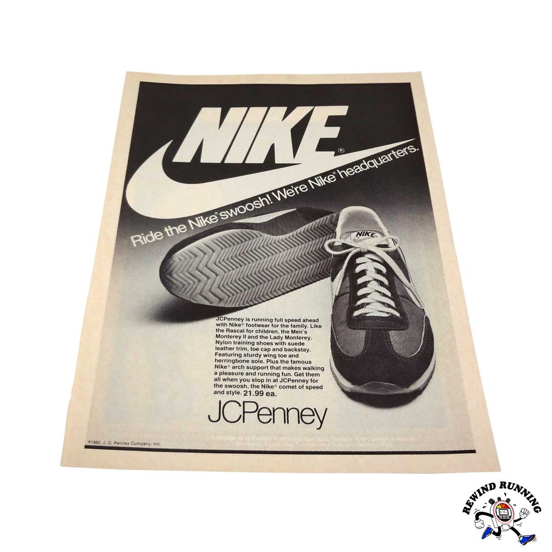Nike JC Penney vintage sneaker ad from 1982 for the Monterey II (Oceania), Rascal, and Lady Monterey photo
