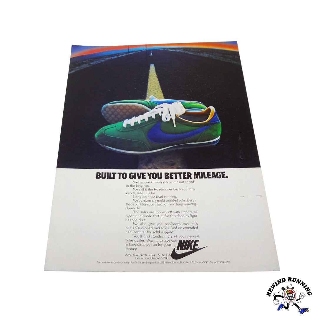 Nike Roadrunner 70s vintage sneaker ad