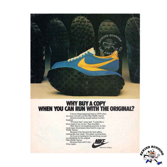 Nike Waffle Trainer 1979 vintage sneaker ad