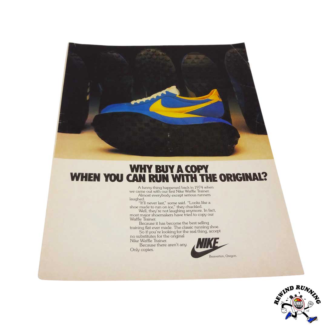 Nike Waffle Trainer 1979 vintage sneaker ad photo