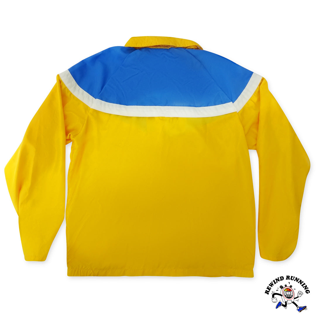 Nike 70s 80s OG Men's Vintage 'Orange Tag' Zip Windbreaker Yellow Blue White Track Jacket Large back