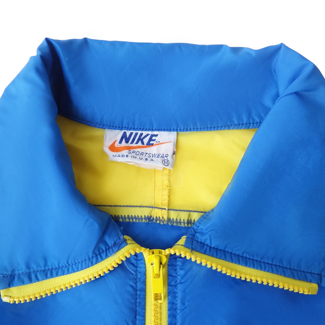 Nike OG Vintage 'Orange Tag'  Zip Pullover Windbreaker s s Blue  Yellow Track Jacket Anorak