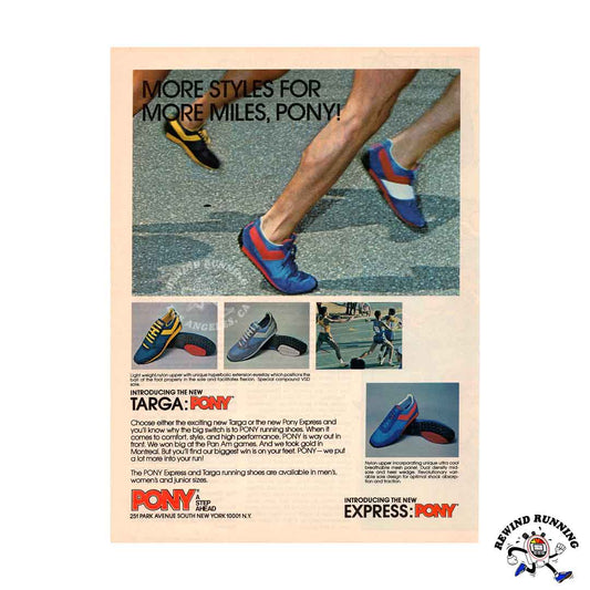PONY Express and Targa 1979 vintage sneaker ad