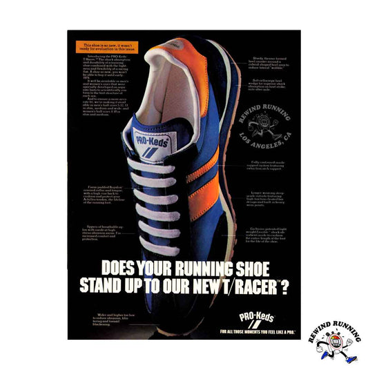 Pro-Keds T/Racer Vintage 1978 Running Shoes Print Ad