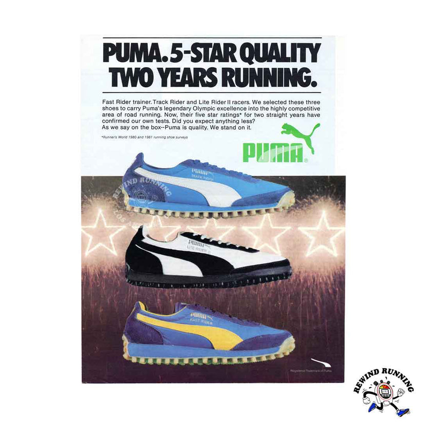 Puma Fast Rider, Track Rider and Lite Rider II Runner's World 5-Star 1 ...