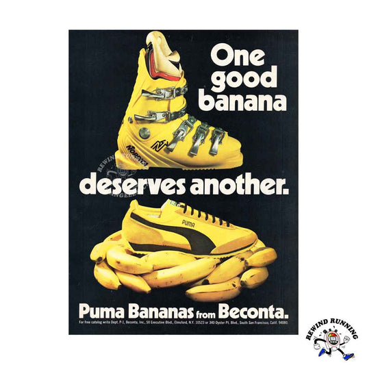 Puma Bananas 1973 vintage sneaker ad