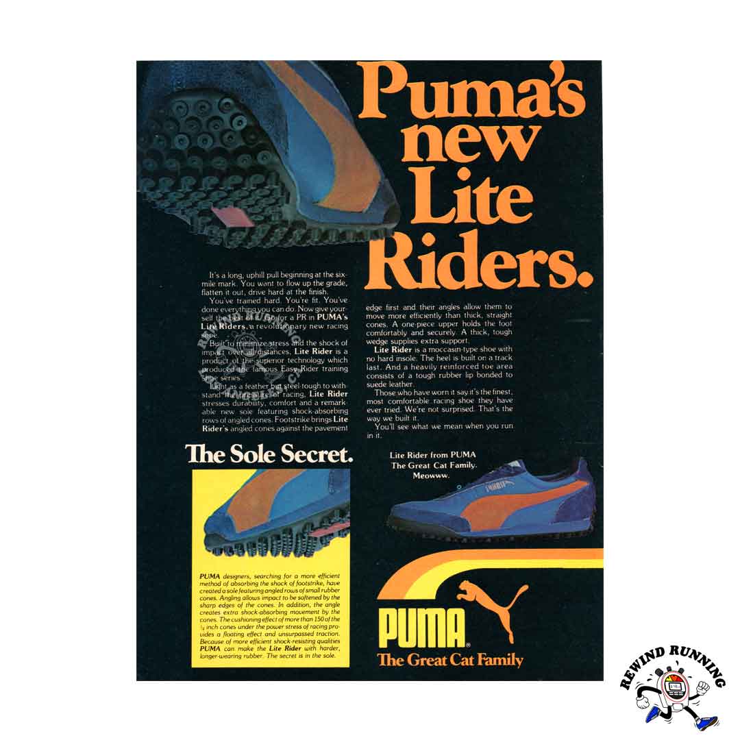 Puma Lite Riders 1978 vintage sneaker ad