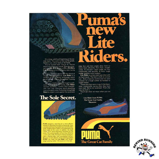 Puma Lite Riders 1978 vintage sneaker ad