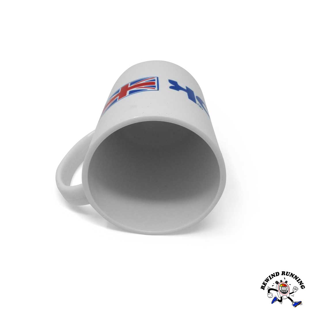 Reebok Union Jack Logo Vintage Plastic Coffee Mug Top View