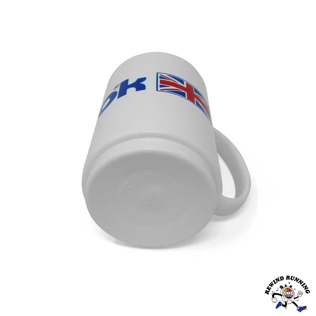 Reebok Union Jack Logo Vintage Plastic Coffee Mug Bottom View