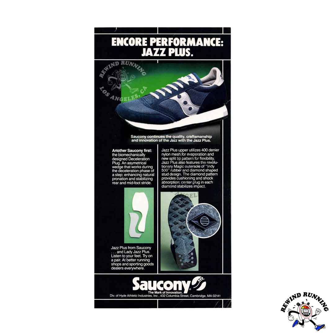 Saucony Jazz 1983 vintage sneaker ad