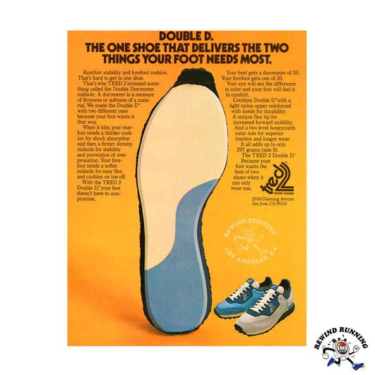Tred 2 "Double D" 1979 Vintage sneaker print ad