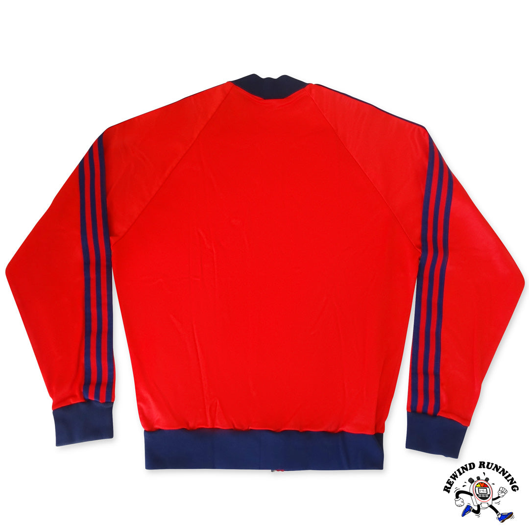 adidas ATP Keyrolan 3-Stripes Red Blue Vintage 70s 80s Track Jacket Trefoil  USA Medium